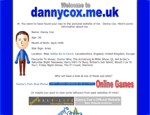 Tablet Screenshot of dannycox.me.uk